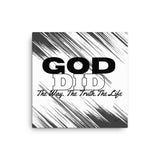 GOD DID. The Way. The Truth. The Life: Canvas Wall Art