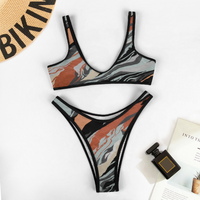 TIGER BROWNS: Women's Two Piece Swimsuits Sexy Bikini Suit