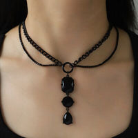 Glass Stone Alloy Necklace