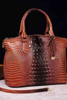 Gradient PU Leather CROC Handbag