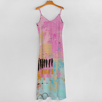 GRAFFITI ME: Women's Summer Fashion Slip Dress Long Skirts
