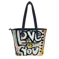 LOVE IS YOU: Artificial Leather Handbag