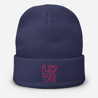 LOVE: Embroidered Beanie