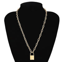 Multi Layer Lover Lock Pendant Choker Necklace - Zee Grace Tee