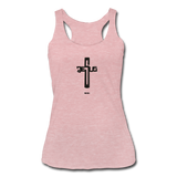 Jesus: Women’s Tri-Blend Racerback Tank - heather dusty rose