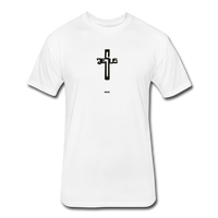 Jesus: Fitted Cotton/Poly T-Shirt by Next Level - white