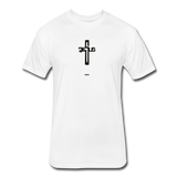 Jesus: Fitted Cotton/Poly T-Shirt by Next Level - white
