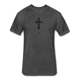 Jesus: Fitted Cotton/Poly T-Shirt by Next Level - heather black