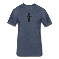 Jesus: Fitted Cotton/Poly T-Shirt by Next Level - heather navy