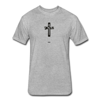 Jesus: Fitted Cotton/Poly T-Shirt by Next Level - heather gray