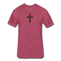 Jesus: Fitted Cotton/Poly T-Shirt by Next Level - heather burgundy