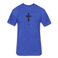 Jesus: Fitted Cotton/Poly T-Shirt by Next Level - heather royal