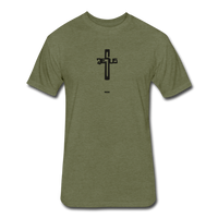 Jesus: Fitted Cotton/Poly T-Shirt by Next Level - heather military green