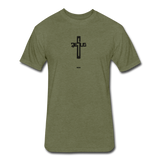 Jesus: Fitted Cotton/Poly T-Shirt by Next Level - heather military green