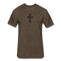 Jesus: Fitted Cotton/Poly T-Shirt by Next Level - heather espresso