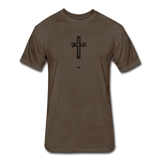 Jesus: Fitted Cotton/Poly T-Shirt by Next Level - heather espresso