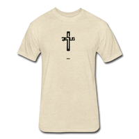 Jesus: Fitted Cotton/Poly T-Shirt by Next Level - heather cream