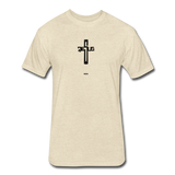 Jesus: Fitted Cotton/Poly T-Shirt by Next Level - heather cream