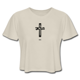 Jesus: Women's Cropped T-Shirt - dust