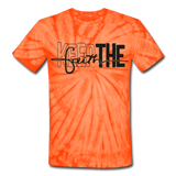 Keep The Faith: Unisex Tie Dye T-Shirt - spider orange