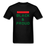Unapologetically Black & Proud: Men's T-Shirt - black