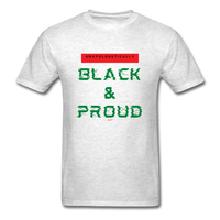 Unapologetically Black & Proud: Men's T-Shirt - light heather gray