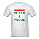 Unapologetically Black & Proud: Men's T-Shirt - light heather gray