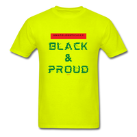Unapologetically Black & Proud: Men's T-Shirt - safety green