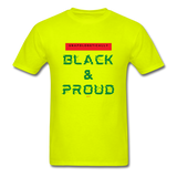 Unapologetically Black & Proud: Men's T-Shirt - safety green