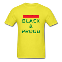 Unapologetically Black & Proud: Men's T-Shirt - yellow