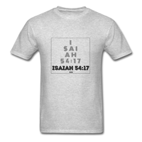 ISAIAH 54:17: Unisex Classic T-Shirt - heather gray