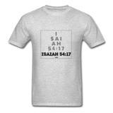 ISAIAH 54:17: Unisex Classic T-Shirt - heather gray