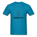 ISAIAH 54:17: Unisex Classic T-Shirt - turquoise