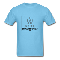 ISAIAH 54:17: Unisex Classic T-Shirt - aquatic blue