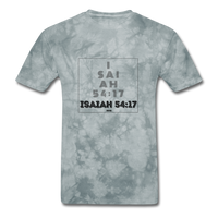 ISAIAH 54:17: Unisex Classic T-Shirt - grey tie dye