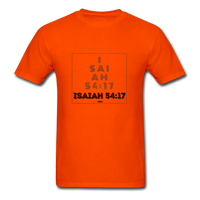 ISAIAH 54:17: Unisex Classic T-Shirt - orange