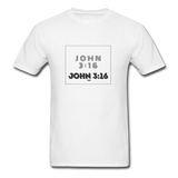 JOHN 3:16: Unisex Classic T-Shirt - white