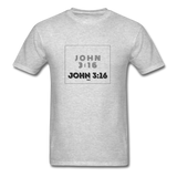 JOHN 3:16: Unisex Classic T-Shirt - heather gray