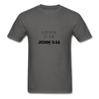 JOHN 3:16: Unisex Classic T-Shirt - charcoal
