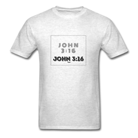 JOHN 3:16: Unisex Classic T-Shirt - light heather gray