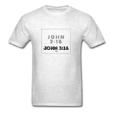 JOHN 3:16: Unisex Classic T-Shirt - light heather gray