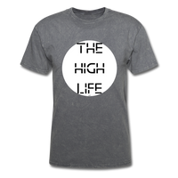 The High Life/white circle: Unisex Classic T-Shirt - mineral charcoal gray