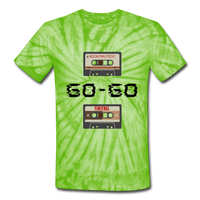 GO-GO: Unisex Tie Dye T-Shirt - spider lime green
