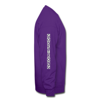 NEVER STOP FIGHTING: Crewneck Sweatshirt - purple