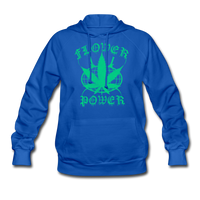 FLOWER POWER: Women's Hoodie - royal blue