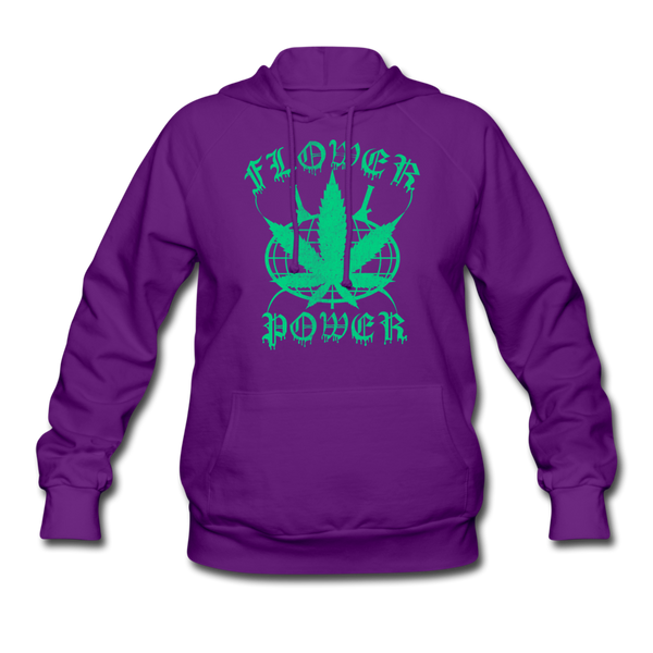 FLOWER POWER: Women's Hoodie - purple