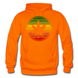 WEED CIRCLE: Gildan Heavy Blend Adult Hoodie - orange