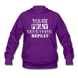 WAKE.PRAY.FAITH.REPEAT (W): Women's Hoodie - purple