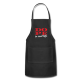 DOPE IN REAL LIFE: Adjustable Apron - black