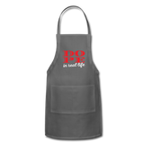 DOPE IN REAL LIFE: Adjustable Apron - charcoal